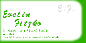 evelin fitzko business card
