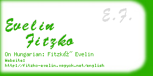evelin fitzko business card